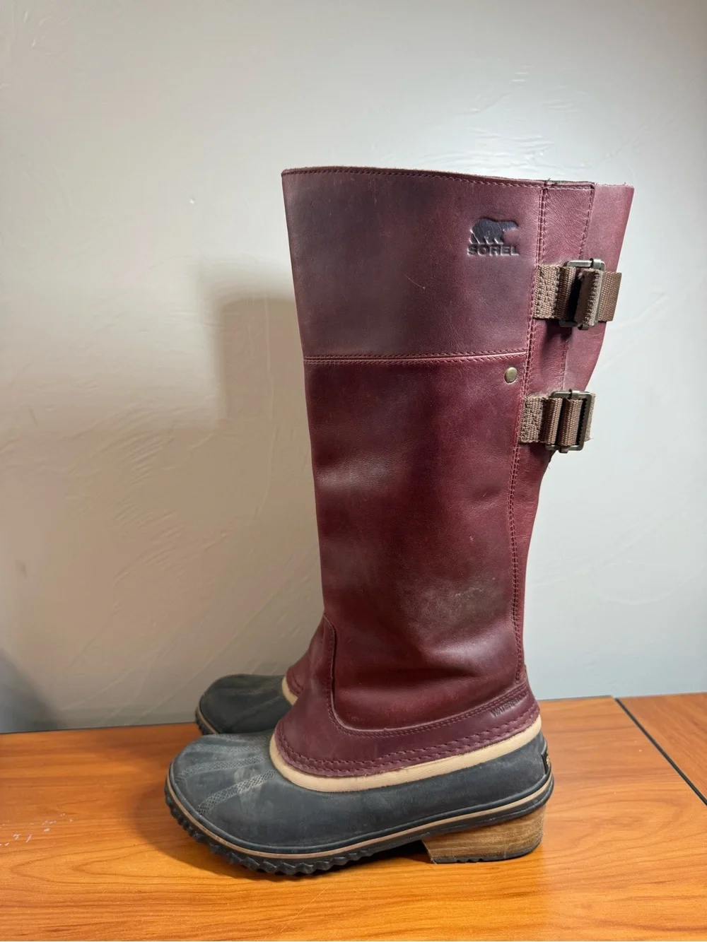 Sorel Slimpack Riding Tall II Boot Leather Women's Redwood Tobacco 1757881628 W7